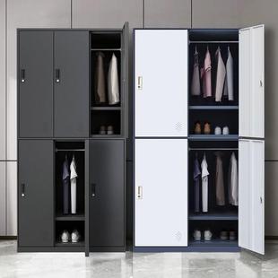 钢制更衣柜员工收纳柜健身房寄存柜浴室柜收纳柜带锁铁皮柜换衣柜