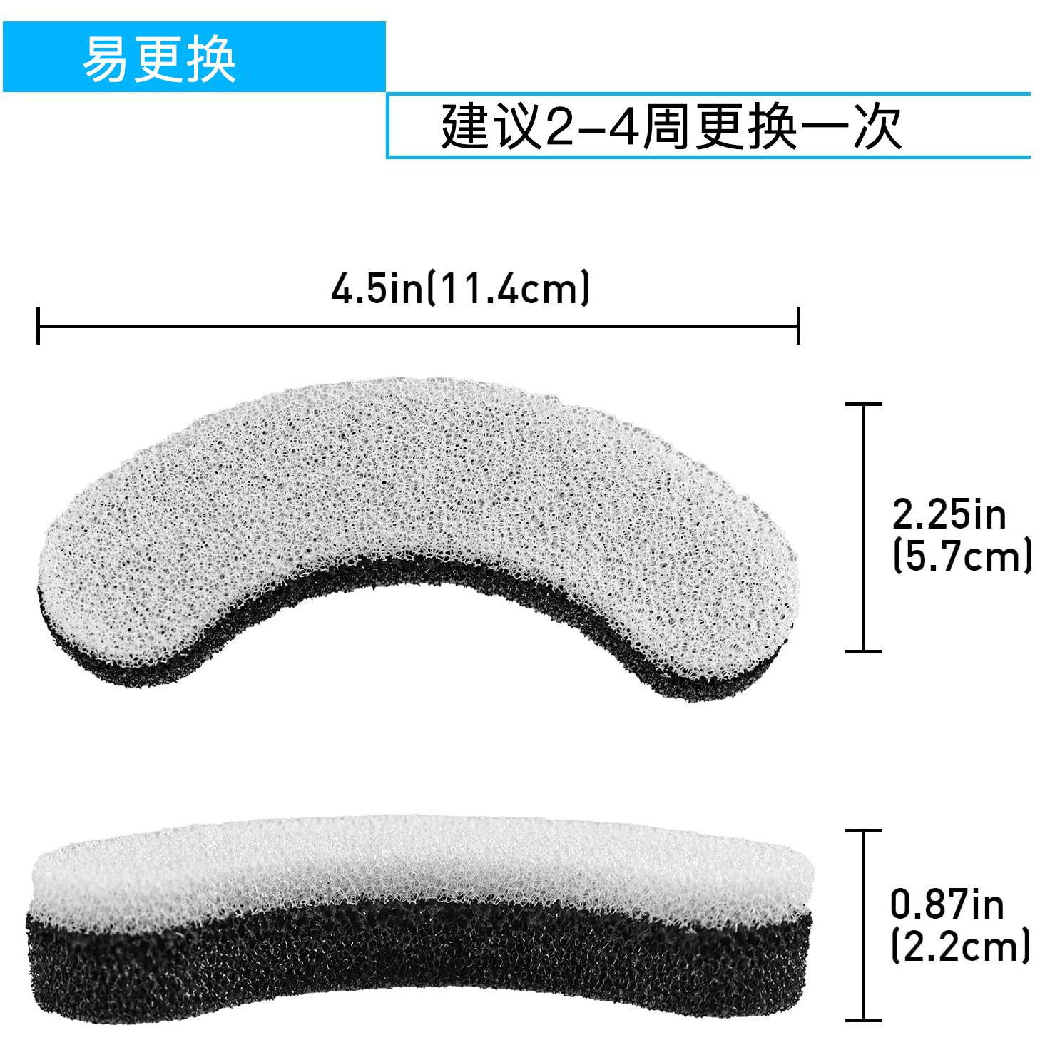 猫咪饮水机黑白过滤芯自动循环过滤网过滤配件宠物饮水器棉活性炭