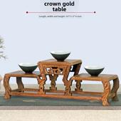 红木鸡翅木实木小多宝亭博古架紫砂壶工艺品装 饰架茶壶茶具展示架