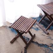 鸡翅木便携马扎凳实木户外便携钓鱼折叠凳子红木换鞋 凳家用小凳子