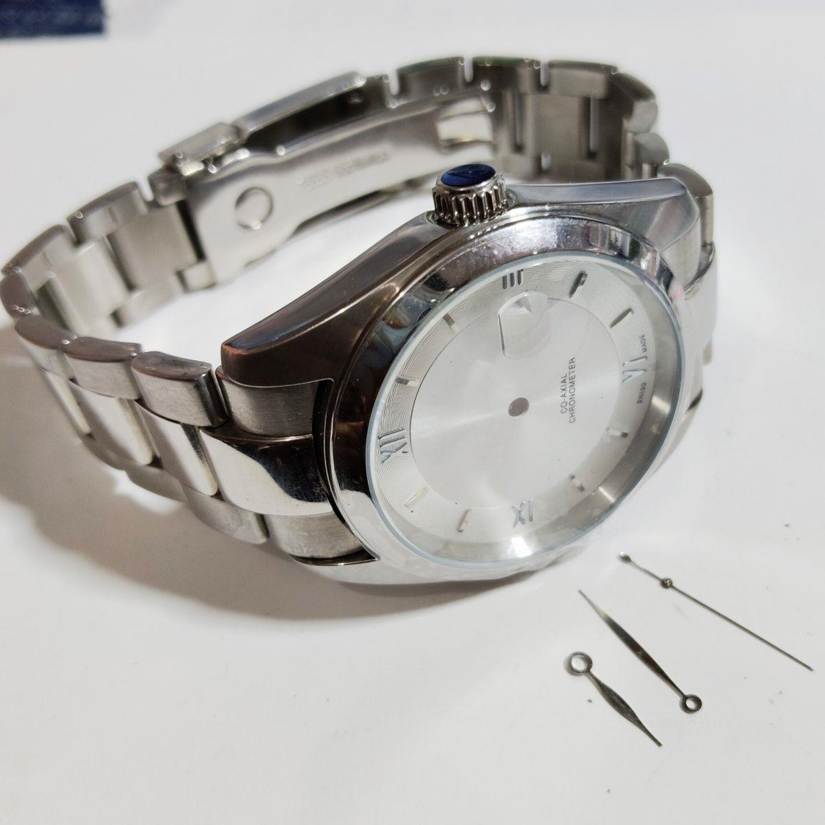 代欧表壳38表径8200 8215 8205 2813机芯单历透底锁把头手表配件