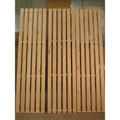 实木松木杉木床板简约透气折叠硬床板定制排骨架横铺竖铺床板铺板