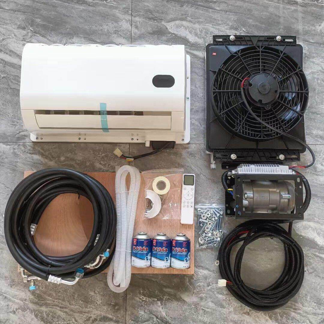 24v货车车载空调12v空调工程机械变频挂式制冷挖机铲车用空调