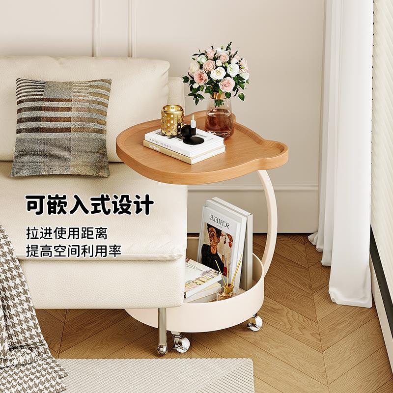 轻奢沙发边几现代简约客厅可移动茶几小桌子卧室床头柜推车置物架