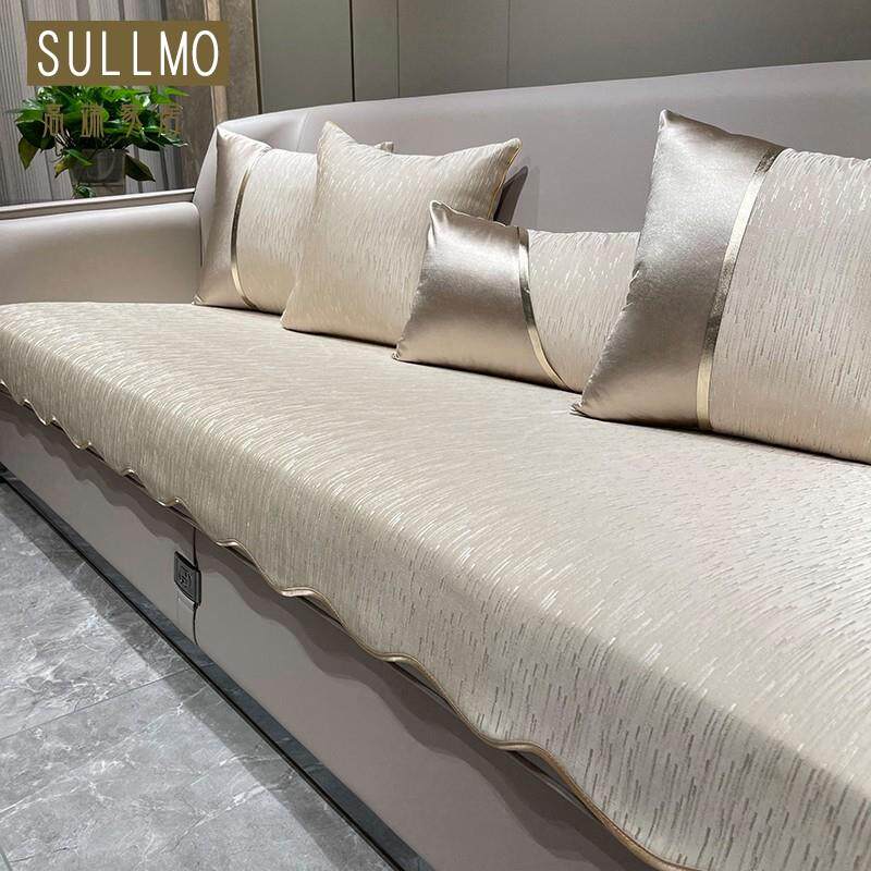 新款轻奢风沙发垫四季通用布艺高档防滑北欧现代简约真皮坐垫套罩