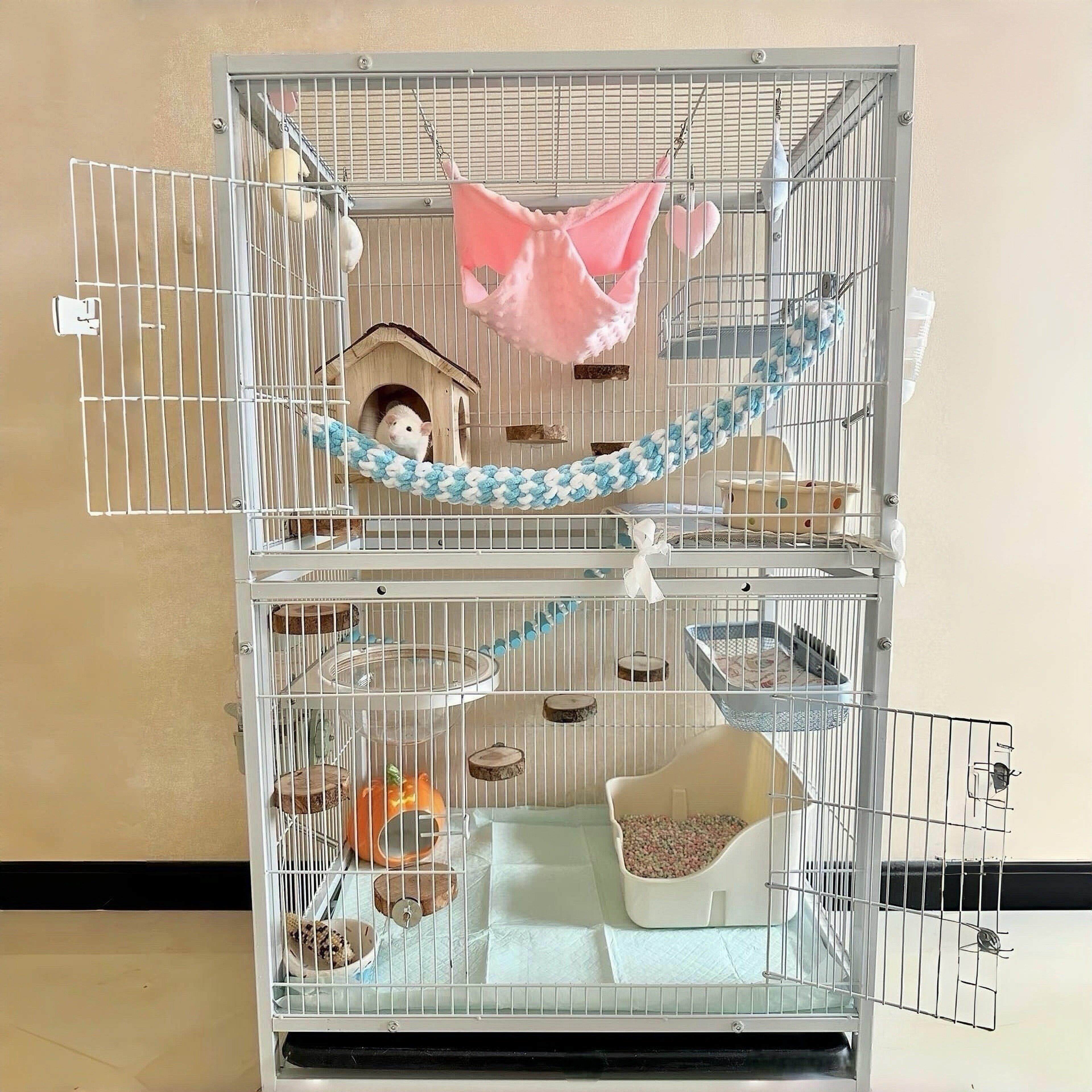 养仓鼠笼子大号别墅三层松鼠笼子龙猫柜笼猫笼子鹦鹉笼宠物鸟笼子