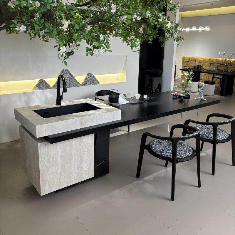 新中式实木茶桌2025新款现代轻奢茶台北美黑胡桃木高级亚克力茶桌,住宅家具,家用茶台/茶桌,淘宝优惠券,粉丝福利购,淘宝优惠卷