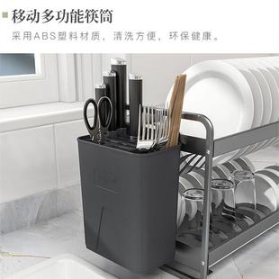 沥碗架家用厨房放碗筷子餐具收纳架子水槽边碗盘置物晾干收纳神器