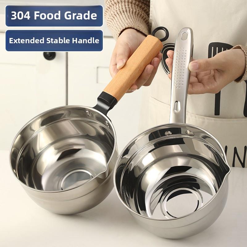 304不锈钢水勺，厨房加厚水勺，家用深长柄汤勺，大型商用