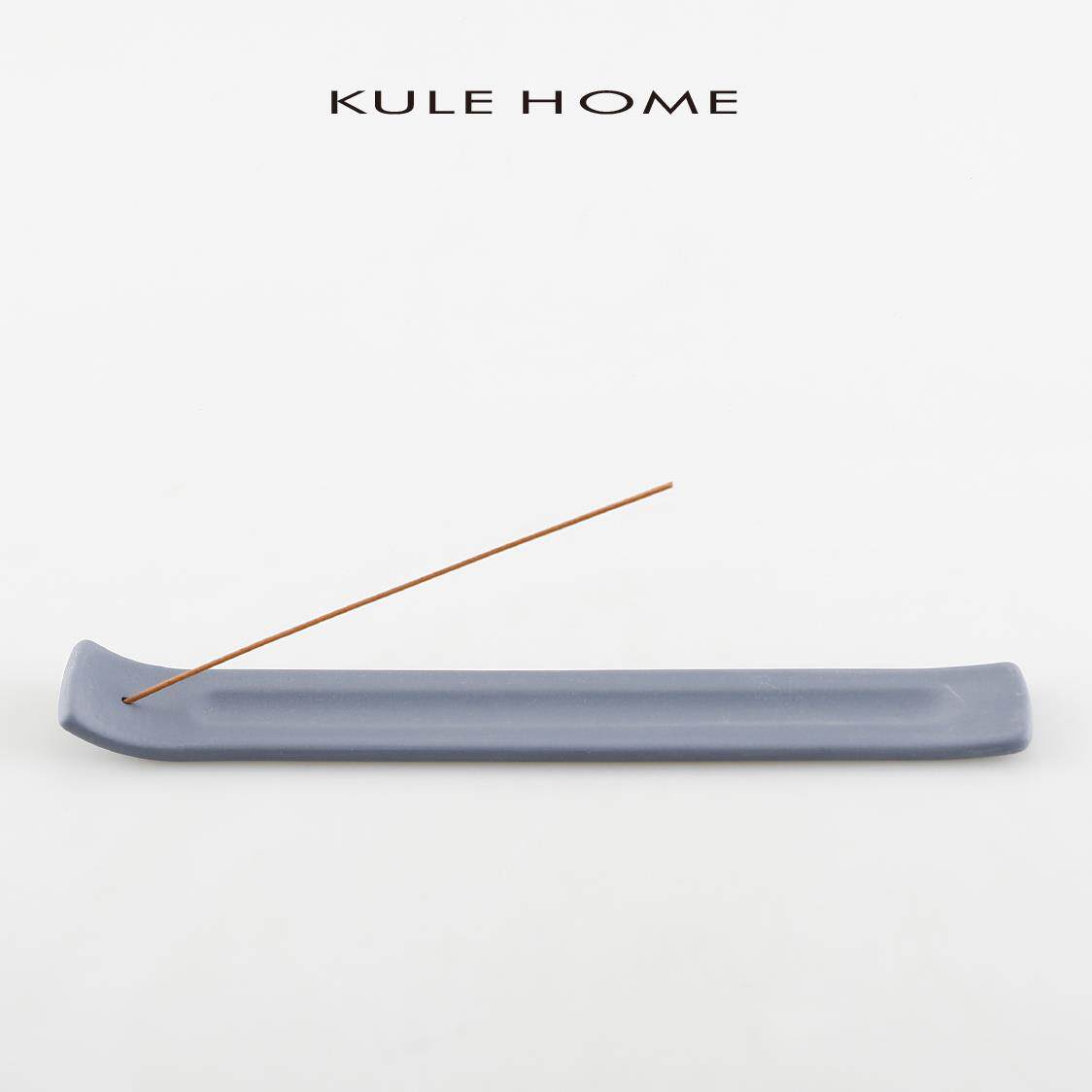 KULE HOME 陶瓷香插香座线香底座炉香薰摆件香插送礼线香托薰香托