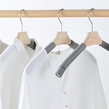 海绵衣架无痕家用防滑实木质羊毛衫挂F衣架毛衣羊绒大衣柜服挂撑