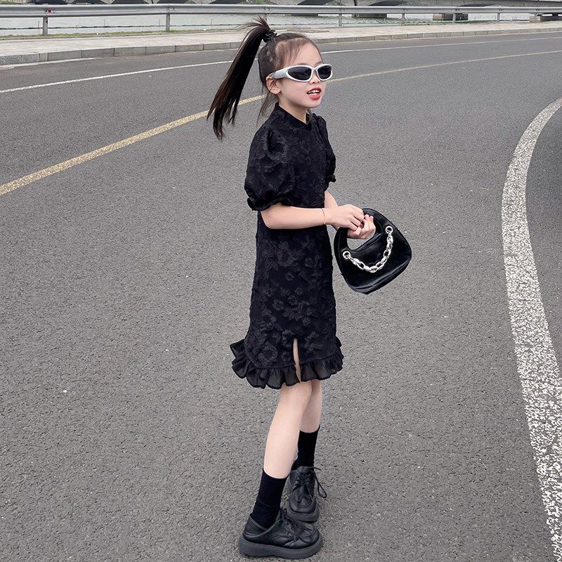 女童黑色气质吊带蓬蓬短裙夏季2024新款大儿童洋气生日礼服公主裙,童装/婴儿装/亲子装,连衣裙,淘宝优惠券,粉丝福利购,淘宝优惠卷