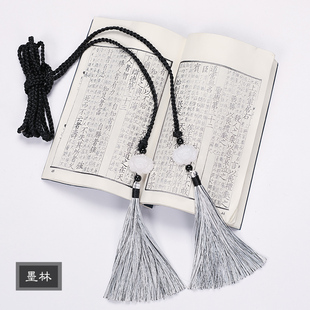 夏小承儿童汉服道袍褡护圆领袍配饰流苏宫绦莲花腰带仿玉佩禁步