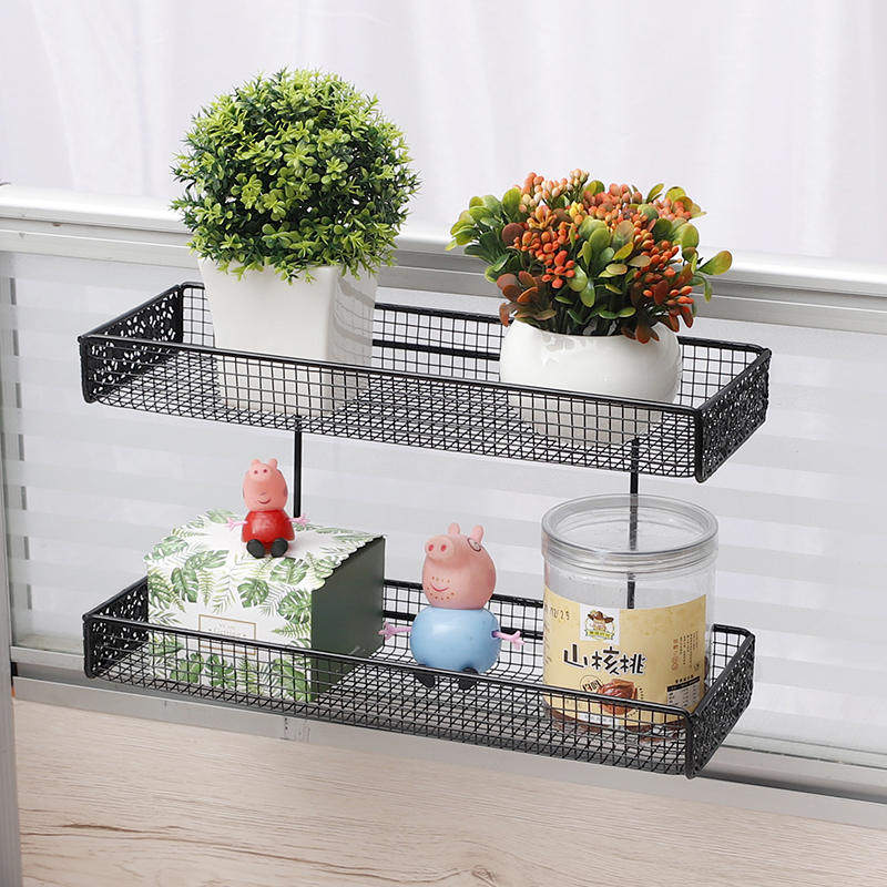 隔断屏风置物整理悬挂收纳办公室阳台面架挂钩花架办公桌铁艺挂篮