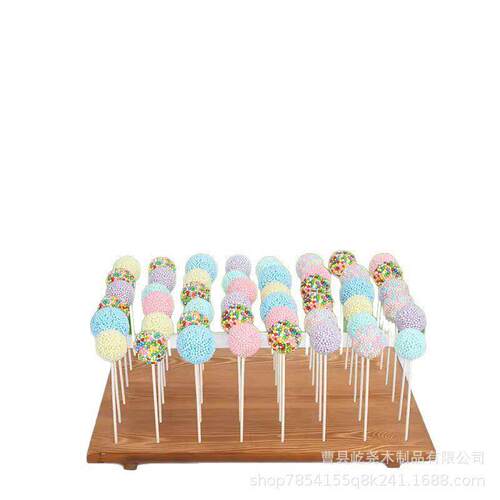 实木糖果底座家用聚会派对棒棒糖收纳架桌面装饰摆件支架储物