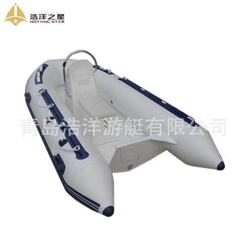 3米璃钢底皮玻船玻橡璃锋钢冲舟RIB300钓鱼船