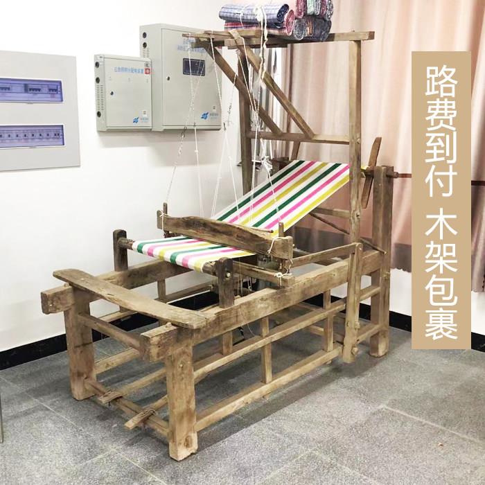 民俗老物件复古怀旧织布机老式民间农具老纺车影视收藏道具织布机图片