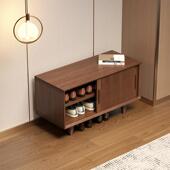 全实木换鞋 柜 鞋 凳家用门口入户玄关白蜡木穿鞋 凳子一体进门可坐式