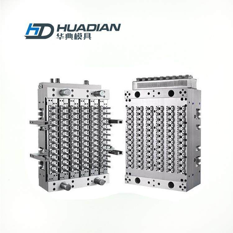 厂家直销pet瓶胚盖模具48腔针阀式结构瓶胚模具耐高温吹瓶模具