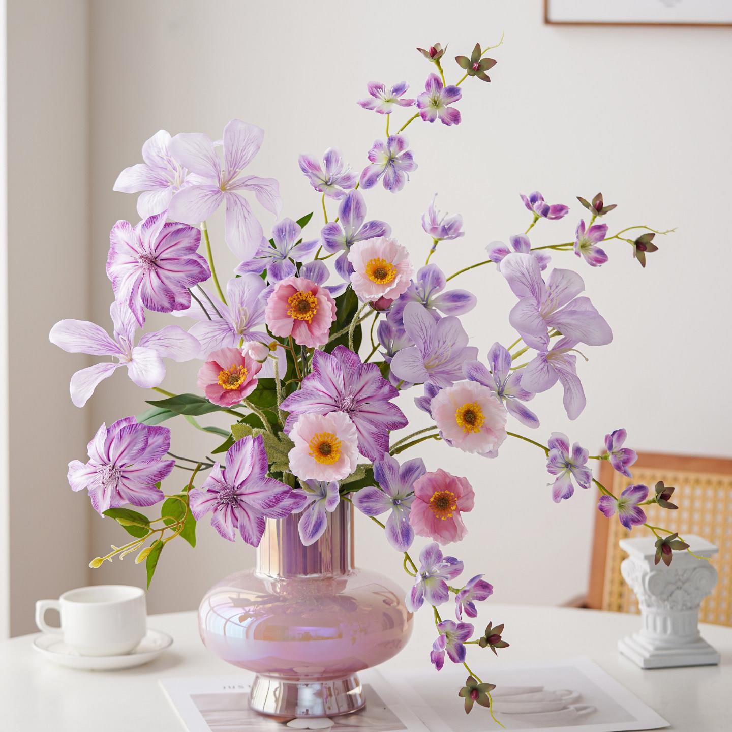 北欧ins假花彷真花客厅装饰摆件防真餐桌花摆花桌面花艺摆设花束