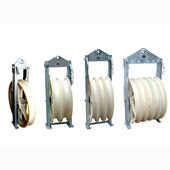 单轮三轮放线架滑轮 电力放线滑车钢芯铝绞线尼龙滑车