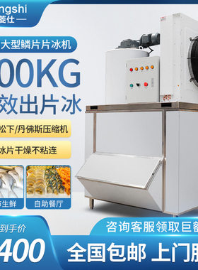 商用片冰机大型海鲜自助餐雪花机保鲜鱼鳞片冰片机冷藏碎冰制冰机