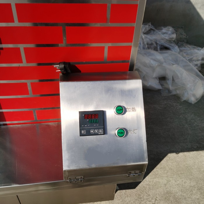 北京烤鸭炉商用大型果木燃气炭烤电烤挂鸭烤鹅房全自动旋转烤鸭箱