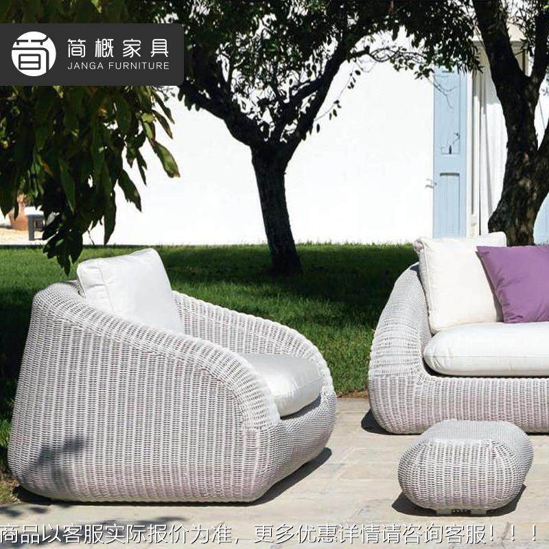 户家发具酒店民宿度假村别墅花藤编外199沙园现代简约单人位沙发,住宅家具,户外沙发,淘宝优惠券,粉丝福利购,淘宝优惠卷
