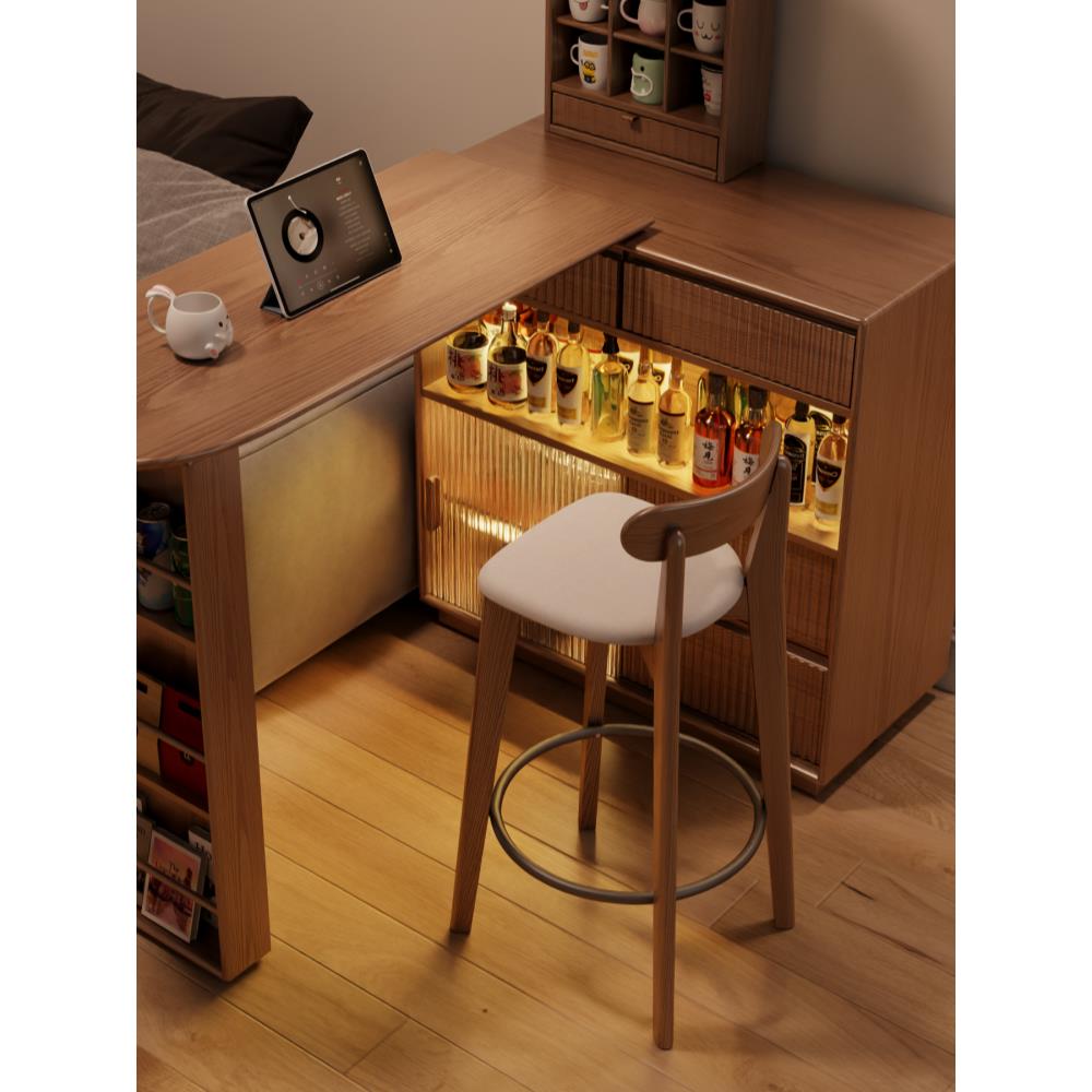 实木高吧台椅中古吧椅家用椅子高脚椅高脚凳吧台凳吧台椅子