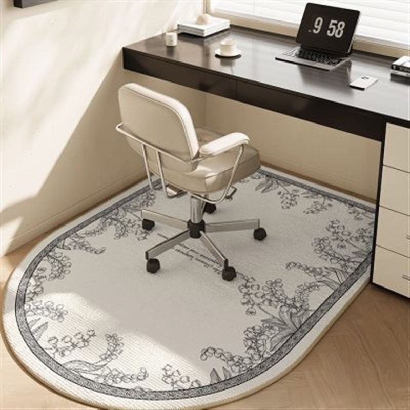 拱形地毯电脑桌椅子书房书桌转y椅地垫滑轮椅垫电竞椅脚垫防滑垫