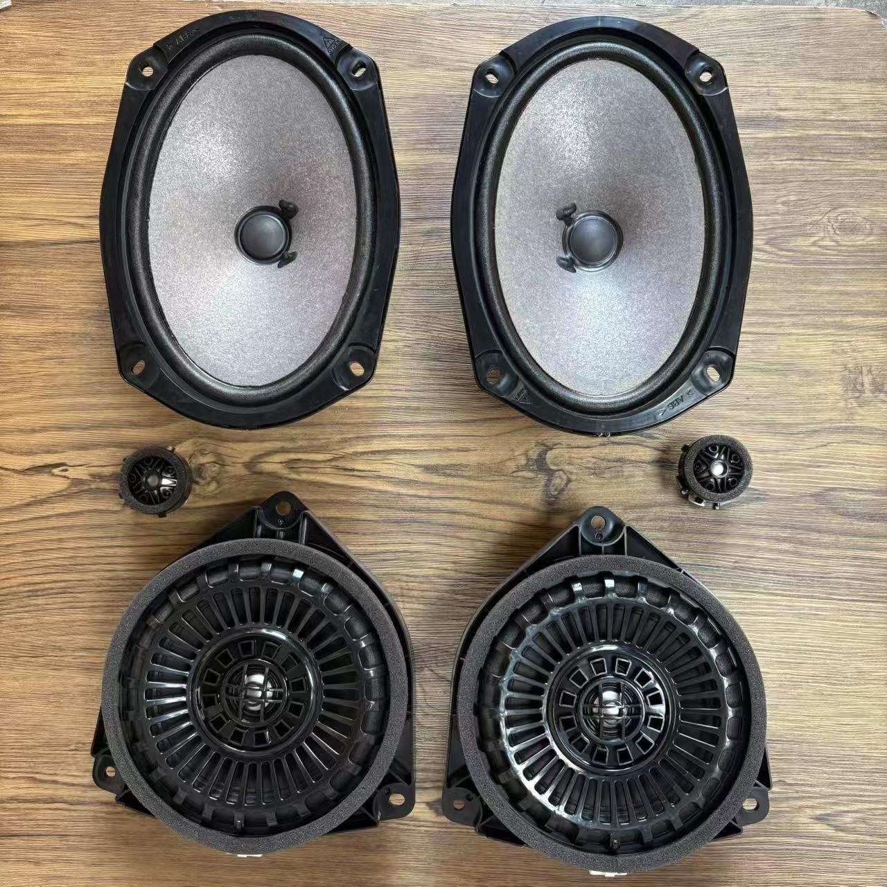 马克烈文前门6X9后门6.5寸同轴喇叭无损安装适用于霸道酷路泽升级