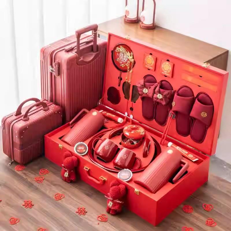 新娘全套嫁妆，全套高端婚礼用品，宝婚盆，新娘家全套结婚嫁妆