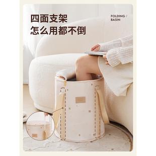 洗脚盆足浴神器宿舍泡脚袋恒温 简易泡脚桶可折叠家用过小腿便携式