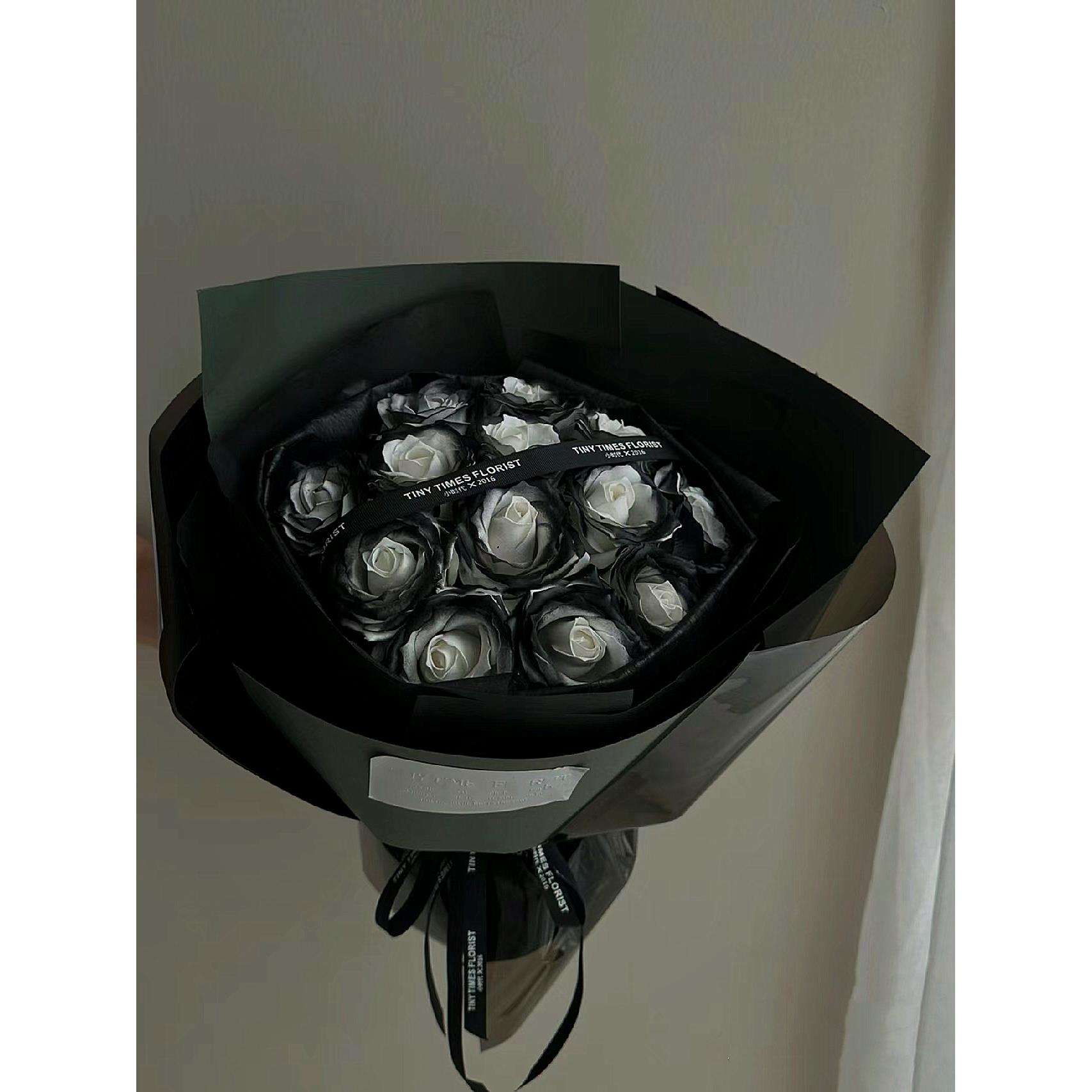 玫瑰花束彷真花永生花香皂花黑骑士送男朋友闺蜜高级女友生日礼物