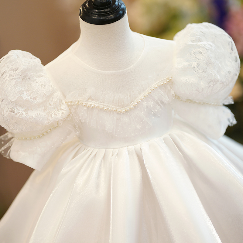 儿童公主裙女童周岁礼服女宝宝生日公主H裙高端小女孩一岁花童婚