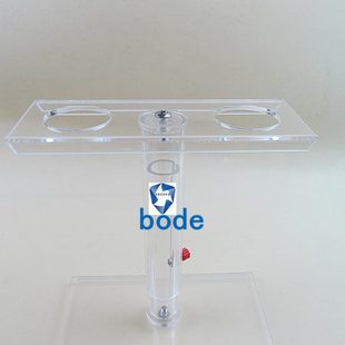 实验室用优质加厚有机玻璃三角漏斗架2孔