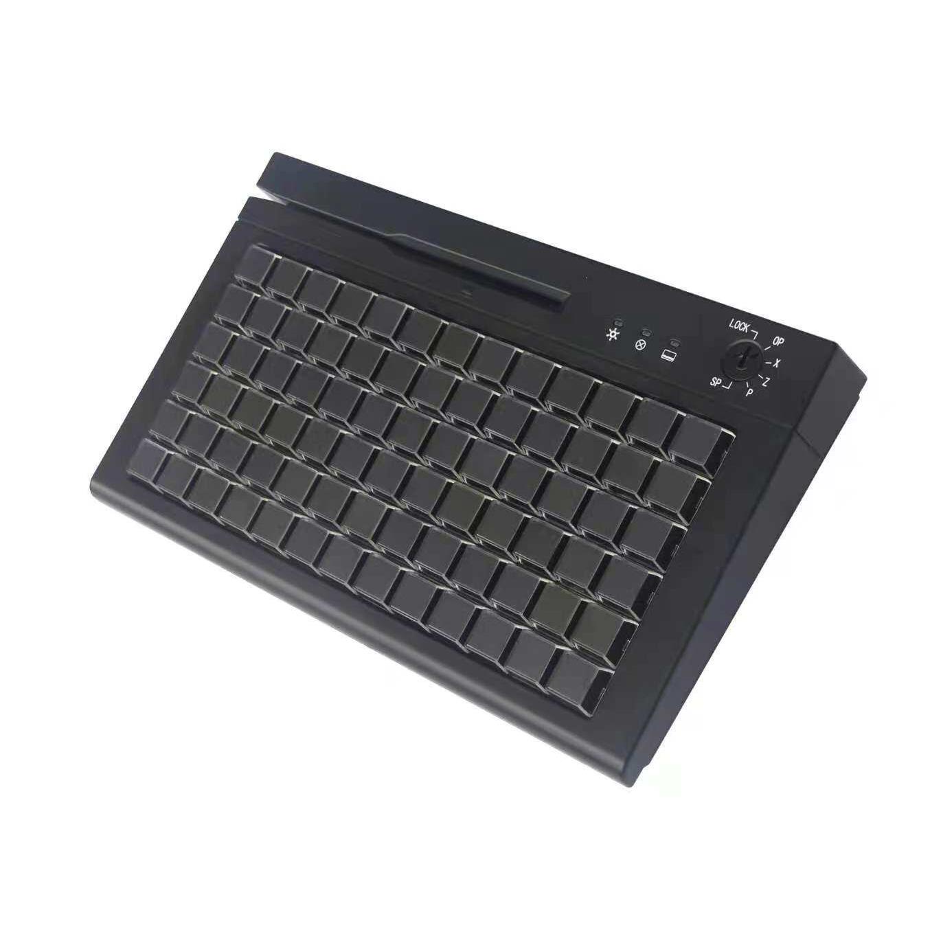 GSAN吉成KB-78可程式化POS专用键盘 带刷卡器USB介面
