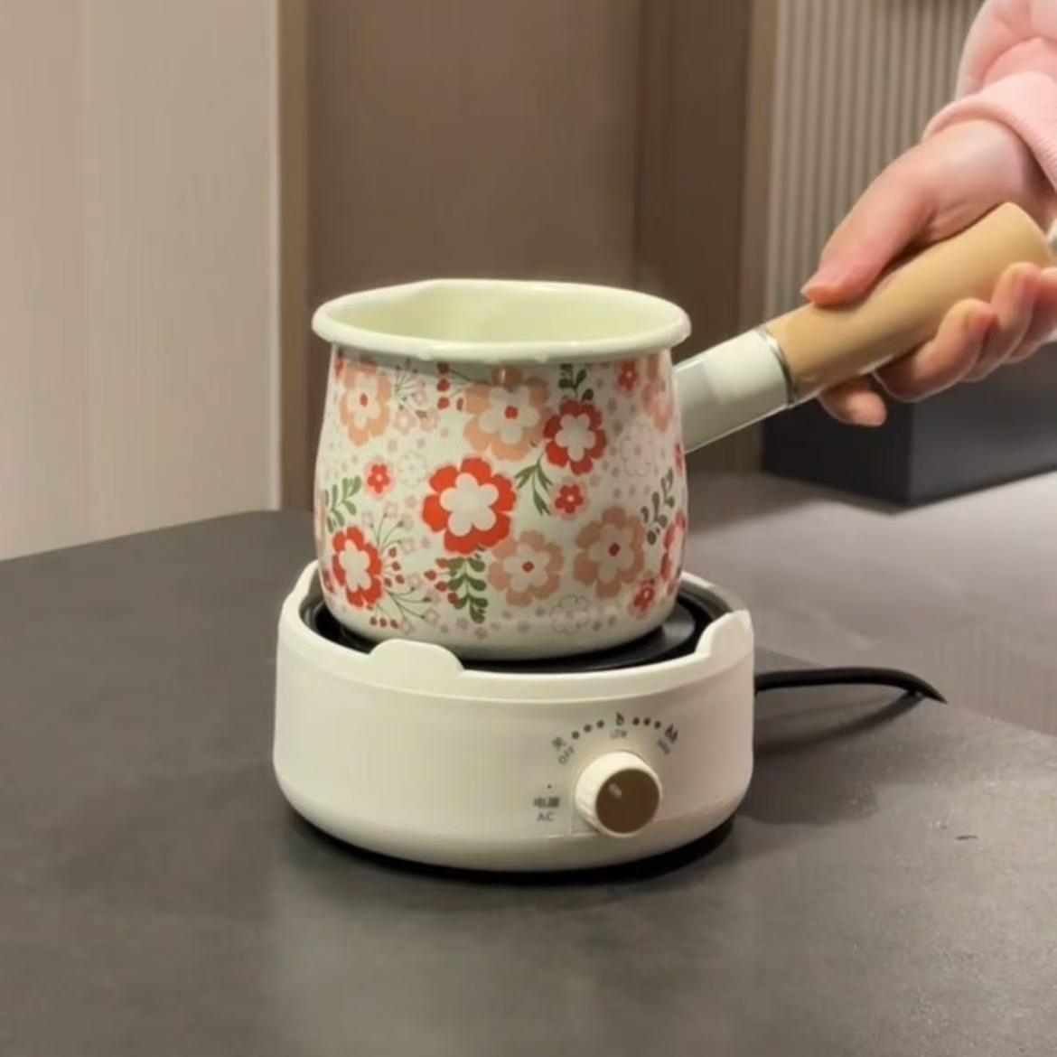 围炉煮茶电热陶瓷炉家用小型暖茶电磁炉牛奶加热茶炉静音电热陶瓷