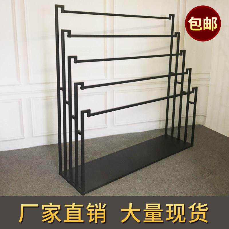 围巾架子丝巾展示架落地式服装店裤子展示架多功能挂皮带布料陈列