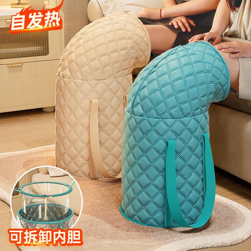 夹棉加厚泡脚桶家用泡脚袋养生高深桶过膝小腿折叠便携泡脚盆保暖