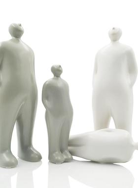 北欧现代简约轻奢人物摆件样板房客厅玄关电视柜艺术酒柜软装饰品