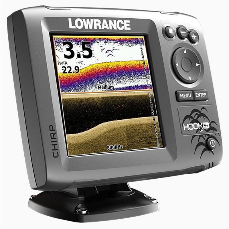 劳伦斯 进口专业鱼探仪,劳伦斯Lowrance HOOK 5X CHIRP探鱼器船用