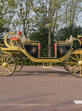 威廉马车婚庆摄影道具婚礼景区旅游观光商业展览铁艺欧式铁艺马车