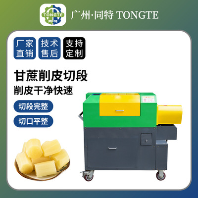 全自动甘蔗刮皮机脱皮机电动甘蔗削皮切断甘蔗削皮机果蔬加工设备