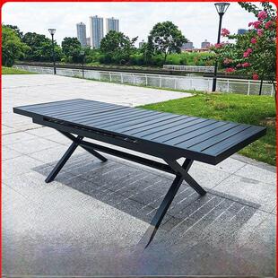 户外塑木桌椅单防腐木防水庭院咖啡餐厅露天阳台简易户外桌椅