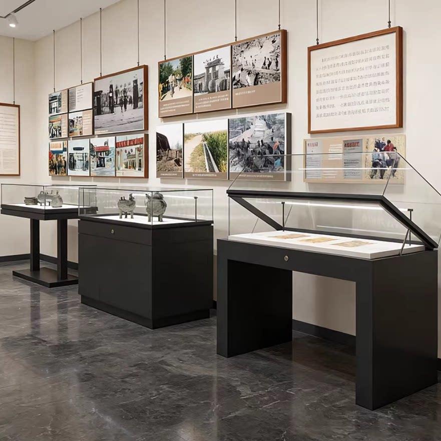 烤漆液压柜文物字画玉器玻璃展柜博物馆展览陈列柜台玻璃样品展柜