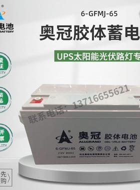 奥冠胶体蓄电池6-GFM12V100AH12V65AH12V150AH12V200AH12V120AH