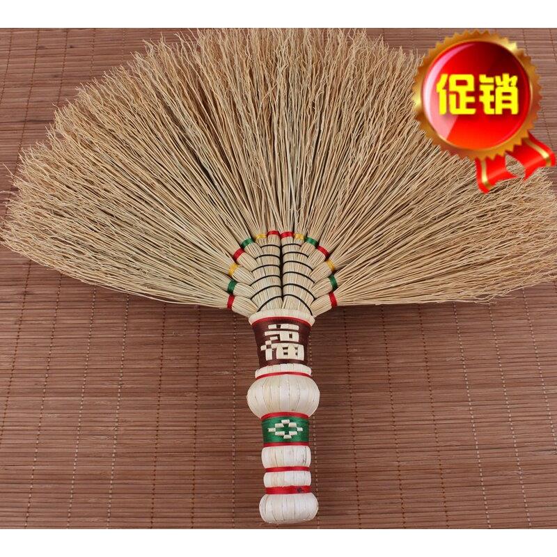 纯手工编制民族工艺扇子个性新款蒲扇高粱苗床车扫新婚压床苕帚
