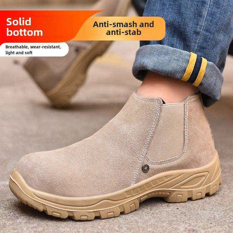 焊工用实心底男劳动保护鞋，钢头帽，防摔防刺，冬季羊毛衬里，保,居家日用,防护鞋,淘宝优惠券,粉丝福利购,淘宝优惠卷