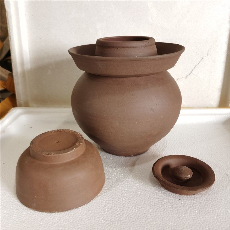 无釉泡菜坛子土陶腌酸菜罐加厚环保无铅无毒Q传统密封罐咸菜罐